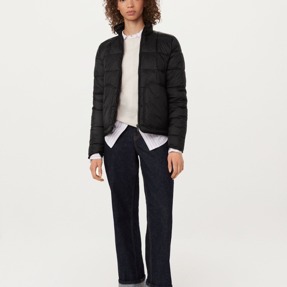 Frank And Oak The Aero Packable Puffer Jacket in Black Size MM - Picture 2 of 3